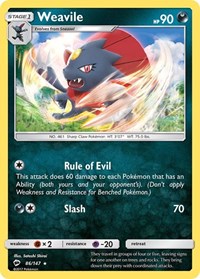 Weavile - SM - Burning Shadows - 86/147