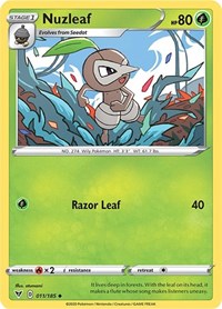 Nuzleaf - SWSH04: Vivid Voltage - 011/185