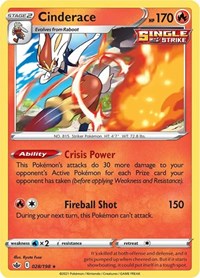 Cinderace - SWSH06: Chilling Reign - 028/198