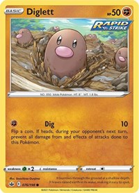 Diglett - SWSH06: Chilling Reign - 076/198