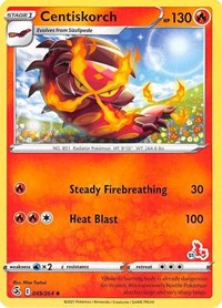Centiskorch - 049/264 (#51 Cinderace Stamped) - Battle Academy 2022 - 049/264