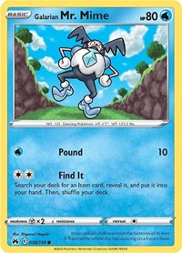 Galarian Mr. Mime - SWSH: Crown Zenith - 030/159