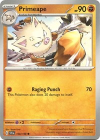 Primeape - SV01: Scarlet & Violet Base Set - 108/198