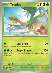 Tropius - 007/193 - SV02: Paldea Evolved - 007/193