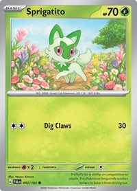 Sprigatito - 013/193 - SV02: Paldea Evolved - 013/193