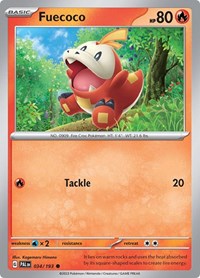 Fuecoco - 034/193 - SV02: Paldea Evolved - 034/193