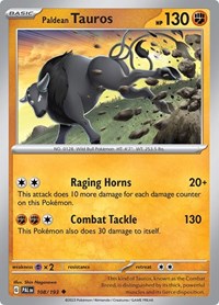 Paldean Tauros - 108/193 - SV02: Paldea Evolved - 108/193