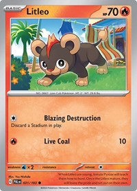 Litleo - SV02: Paldea Evolved - 031/193