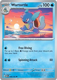 Wartortle - 008/165 - SV: Scarlet & Violet 151 - 008/165