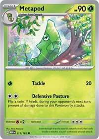 Metapod - SV: Scarlet & Violet 151 - 011/165