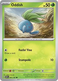 Oddish - SV03: Obsidian Flames - 001/197