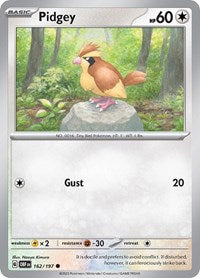 Pidgey - SV03: Obsidian Flames - 162/197