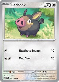 Lechonk - 182/197 - SV03: Obsidian Flames - 182/197