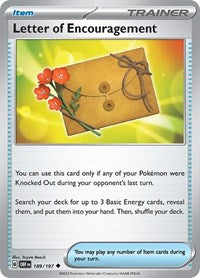 Letter of Encouragement - SV03: Obsidian Flames - 189/197
