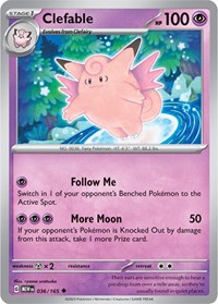Clefable - SV: Scarlet & Violet 151 - 036/165