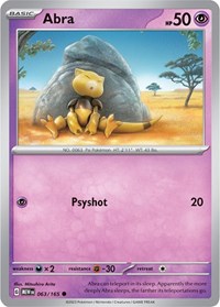 Abra - SV: Scarlet & Violet 151 - 063/165