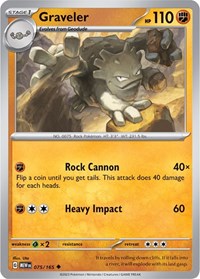 Graveler - SV: Scarlet & Violet 151 - 075/165