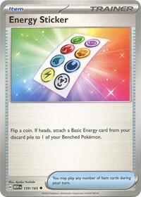 Energy Sticker - SV: Scarlet & Violet 151 - 159/165
