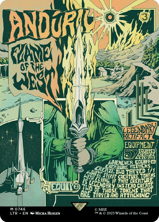 Anduril, Flame of the West (Borderless Poster)
