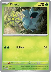 Pineco - 001/091 - SV: Paldean Fates - 001/091