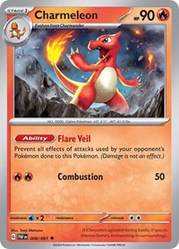 Charmeleon - 008/091 - SV: Paldean Fates - 008/091