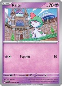 Ralts - 027/091 - SV: Paldean Fates - 027/091