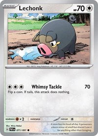 Lechonk - 071/091 - SV: Paldean Fates - 071/091