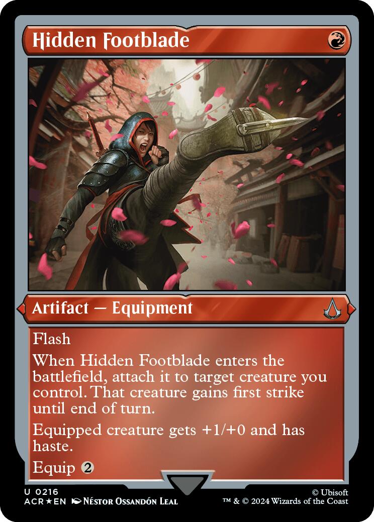 Hidden Footblade (Foil Etched)