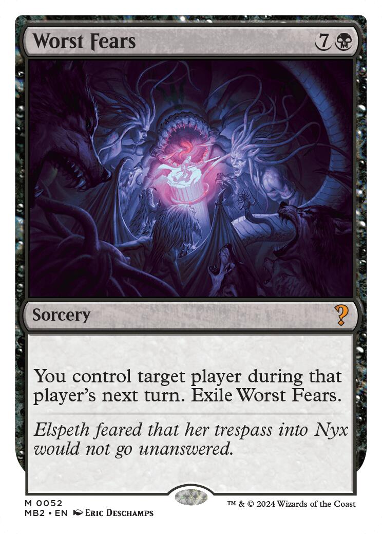 Worst Fears (White Border)