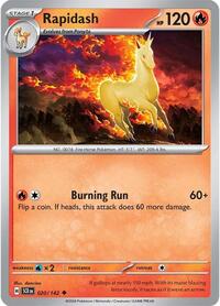 Rapidash - SV07: Stellar Crown - 020/142