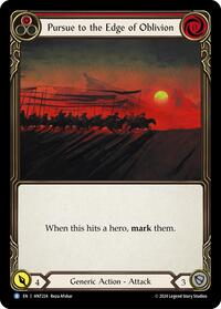 Pursue to the Edge of Oblivion (Red) - The Hunted - HNT224