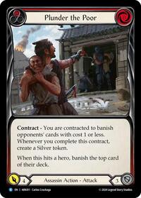 Plunder the Poor (Red) - Blitz Deck: The Hunted - Arakni - ARK011