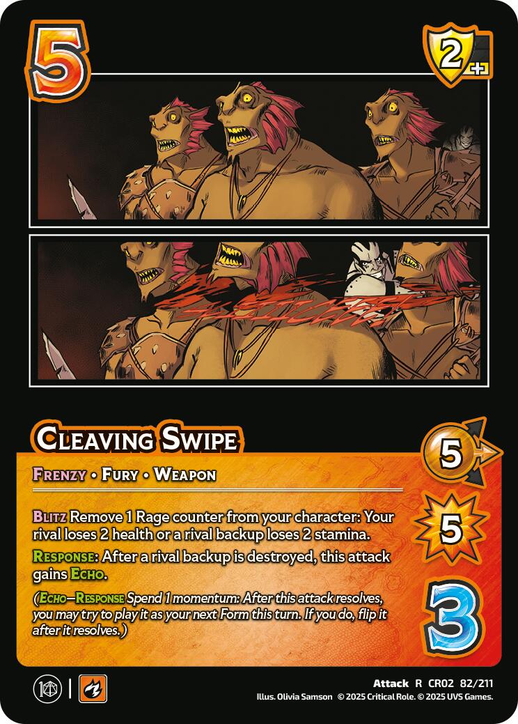 Cleaving Swipe