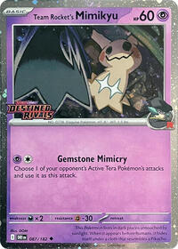 Team Rocket's Mimikyu (Prerelease) - Miscellaneous Cards & Products - 087/182