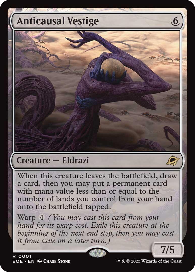 Anticausal Vestige