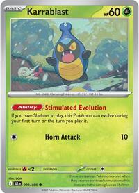 Karrablast - SV: Black Bolt - 009/086