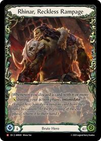 Rhinar, Reckless Rampage - Armory Deck: Rhinar - ARR001