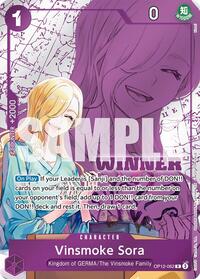 Vinsmoke Sora (Winner Pack 2026 Vol. 1) - One Piece Promotion Cards - OP12-062