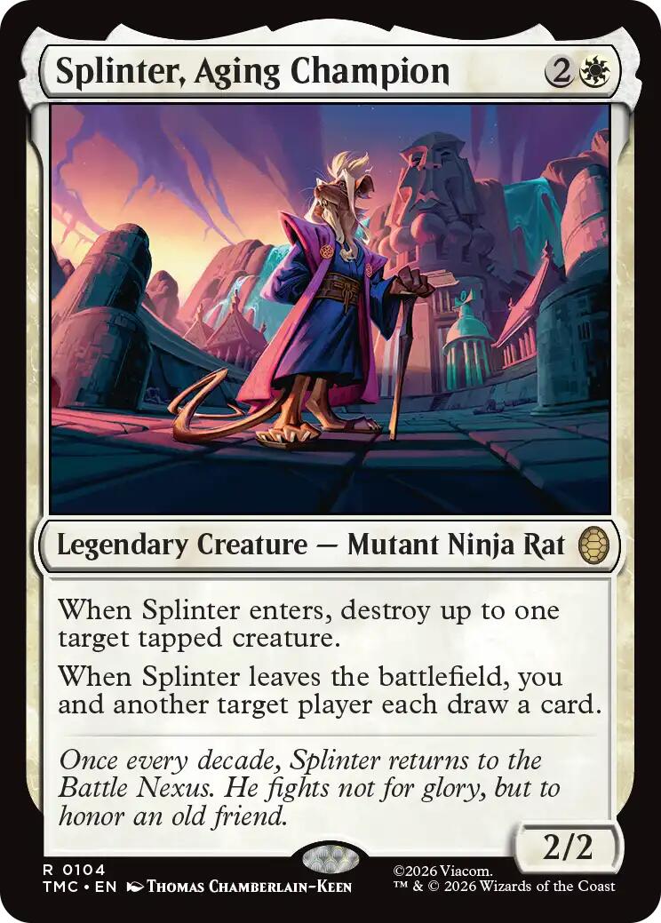 Splinter, Aging Champion