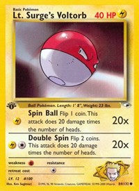 Lt. Surge's Voltorb - Gym Heroes - 084/132
