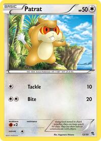 Patrat (#12) - BW Trainer Kit: Excadrill & Zoroark - 12/30