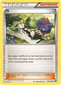 N (Supporter) - XY - Fates Collide - 105/124