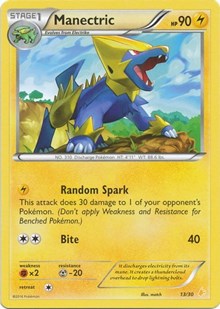 Manectric (13) - XY Trainer Kit: Pikachu Libre & Suicune - 13/30