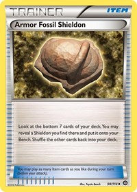 Armor Fossil Shieldon - XY - Steam Siege - 98/114