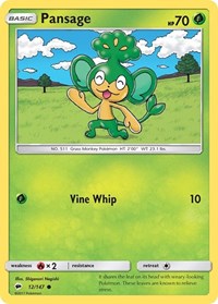 Pansage - SM - Burning Shadows - 12/147