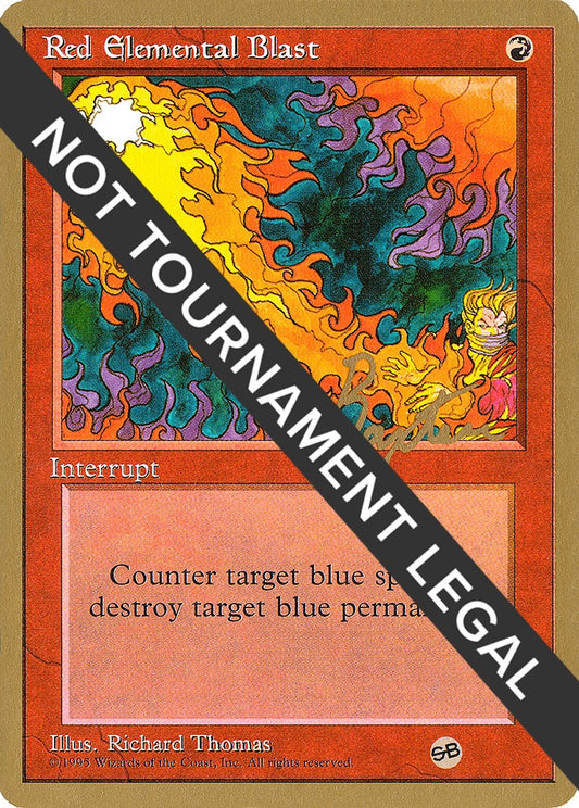 Red Elemental Blast - 1996 George Baxter (4ED) (SB)