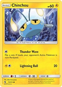 Chinchou - SM - Lost Thunder - 73/214