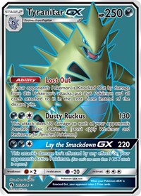 Tyranitar GX (Full Art) - SM - Lost Thunder - 203/214