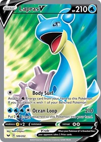 Lapras V (Full Art) - SWSH01: Sword & Shield Base Set - 189/202