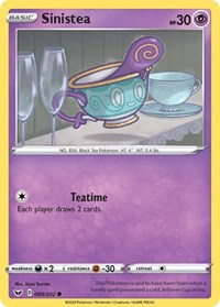 Sinistea - SWSH01: Sword & Shield Base Set - 089/202